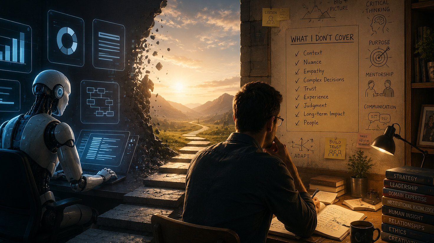 Stop Asking If AI Will Replace You. Start Asking What You Don’t Cover.