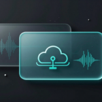 Editorial aqua-tech illustration of local and cloud AI signals for meLink AI news.