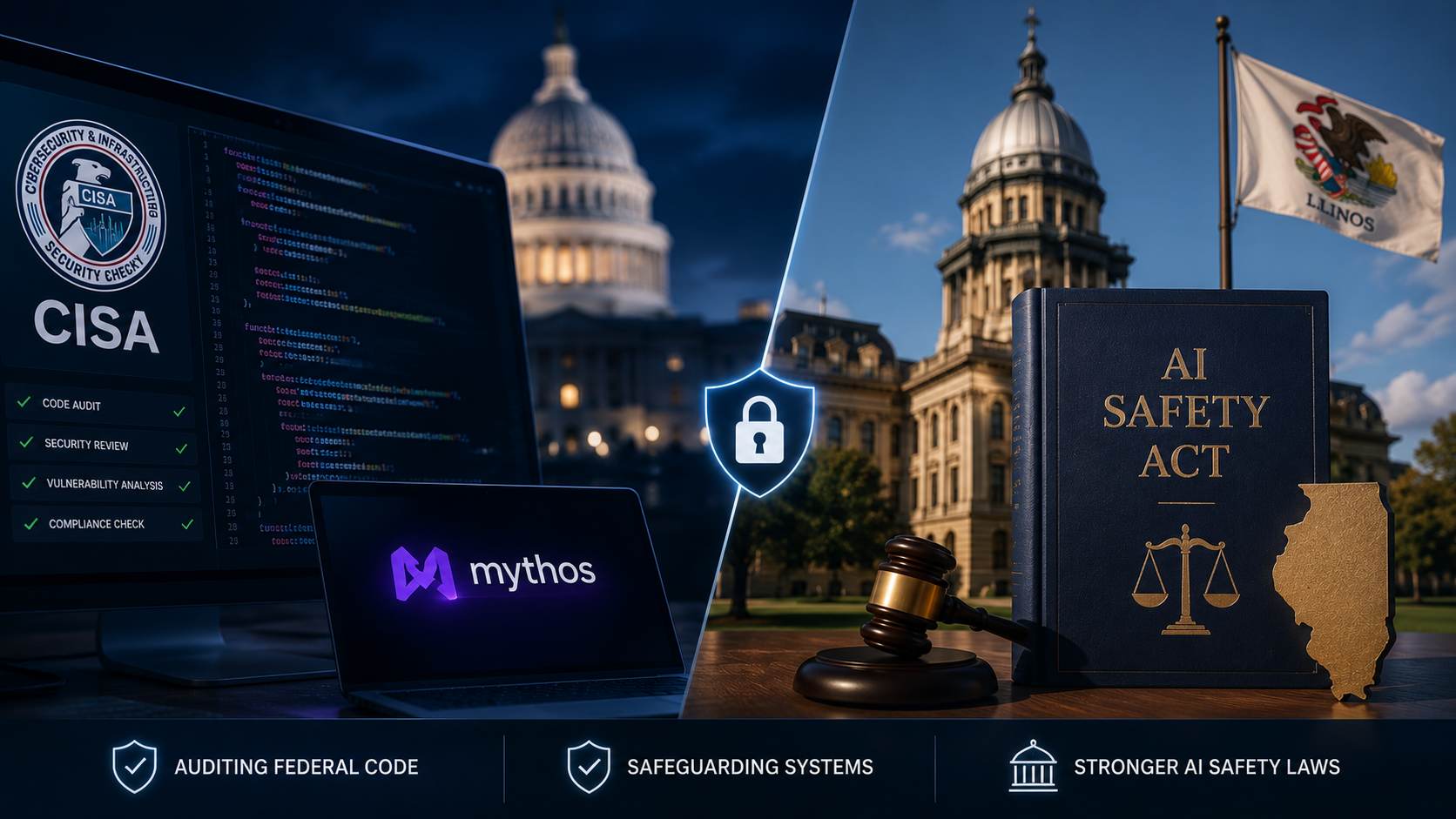 CISA Uses Anthropic’s Mythos to Audit Federal Code Despite the Ban. Illinois Passes the Strongest AI Safety Law.