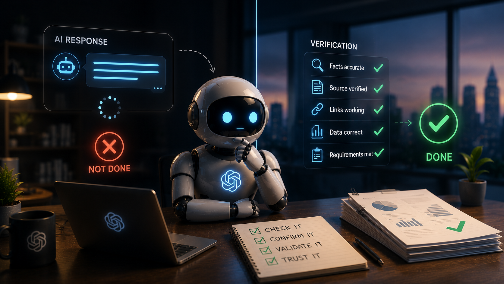 An AI Task Isn’t Done When It Responds. It’s Done When You Can Check It.