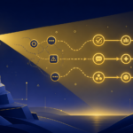 AI change logs lighthouse illustration