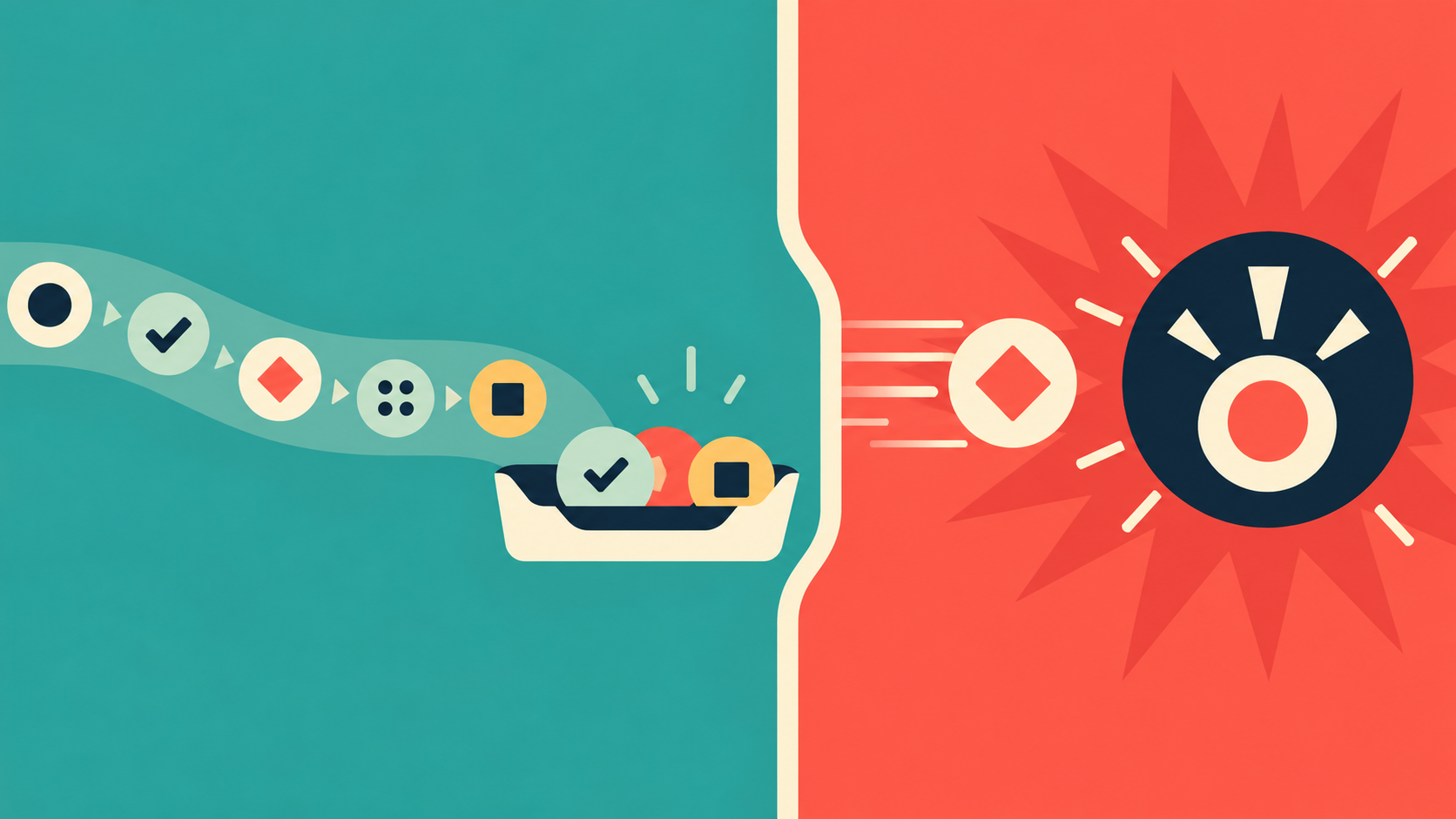 AI interruption design illustrated notification lanes