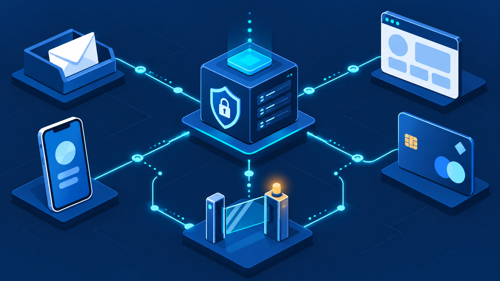 Pion autonomous business agents shown as a monitored isometric workflow